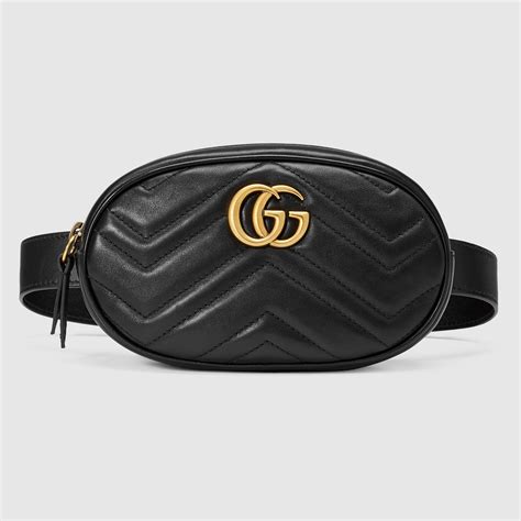 gg marmont small matelasse leather belt bag